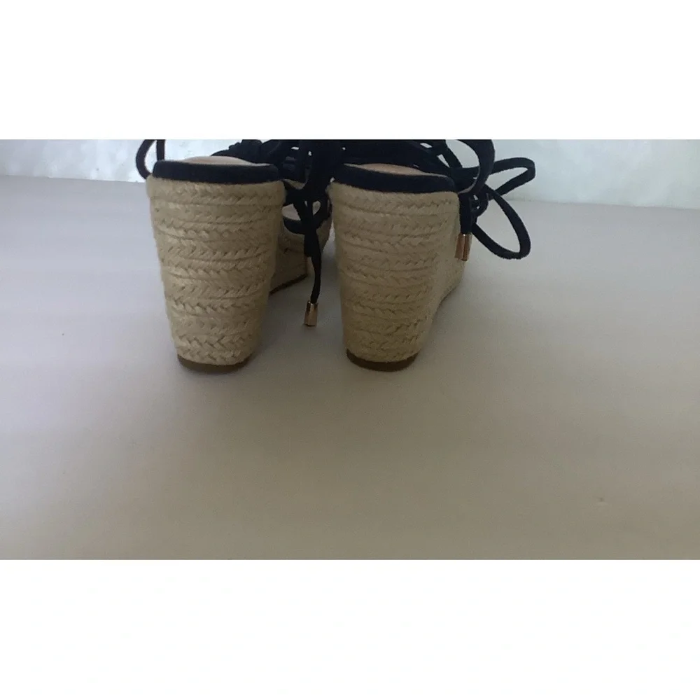 Coutgo Wedge Espadrilles 6 1/2 Dark Blue